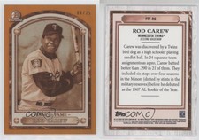 2020 Bowman Chrome Farm to Fame Orange Refractor /25 Rod Carew #FTF-RC HOF