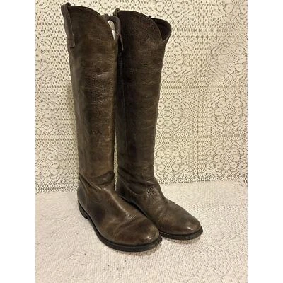 Dolce Vita Botas de Montar Altas de Cuero Envejecido Marrón, Botas Largas, Para Mujer Talla 6” Foto 1 de 4