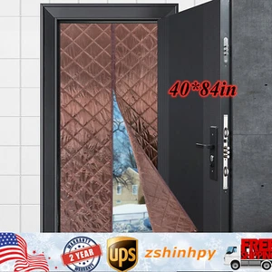 Cubierta impermeable con aislamiento térmico magnético para cortina de puerta 40*84 pulgadas ﻿ - Imagen 1 de 24