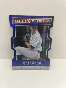 2014 Elite Extra Edition Status Blue Dodgers Baseball Card #47 Jeff Brigham /100 - Picture 1 of 2