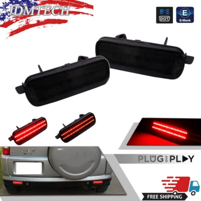 2 шт красных светодиодных противотуманных фар заднего бампера тормозных задних фонарей для Honda CR-V 2002 2003 2004 годов выпуска - Изображение 1 из 4