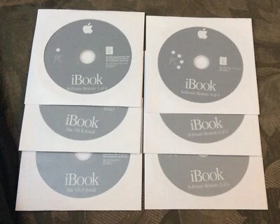 9.2.2 & 10.1.4 Operating System Plus Restore Disks for iBook G3 See description - Image 1 of 4