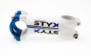 STYK Road Mountain eBike MTB Bicycle Bike Stem 5-Degree 31.8mm 90mm White&Blue - Picture 1 of 5