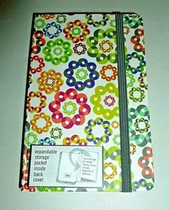 IOTA MULTICOLOR FLORAL QUILTED PATCHWORK DESIGN MINI HARDBACK POCKET JOURNAL - Picture 1 of 8