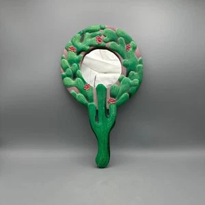 Saguaro Cactus Hand Mirror, Vintage - Picture 1 of 10