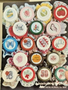Jeanette Crews BOOKMARKS & JARS #21 ~ 35 Cross Stitch Patterns - Picture 1 of 11