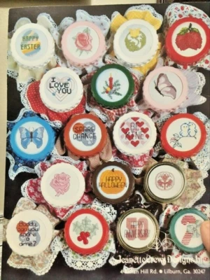 Jeanette Crews BOOKMARKS & JARS #21  ~ 35 Cross Stitch Patterns - Image 1 of 4