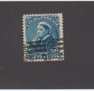 CANADÁ (MK5537) # 47 USADO EN MUY BUEN ESTADO 50 cts 1893 REINA VICTORIA / CV AZUL PROFUNDO $90 - Imagen 1 de 1