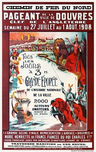 Affiche chemin de fer Nord - Pageant de la ville de Douvres - Imagen 1 de 1