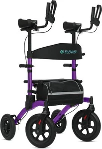Deluxe ELENKER Rollator Walker Walking Mobility Medical Aid For Senior Purple US - Picture 1 of 6