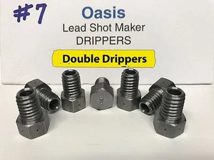 Oasis Lead Shot Maker Doppeltropfer - #7, 7er Set - zwei Löcher - Bild 1 von 1