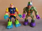 Rescue Heroes Rocky Canyon & Gil Gripper Action Figure 6" x2 - Fisher Price