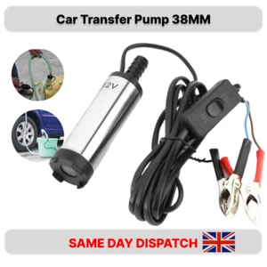 Diesel Fuel Electric Transfer Pump Refueling 12V Submersible Clip on Battery - Picture 1 of 8