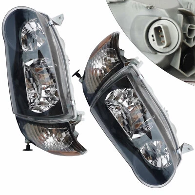 For 2001 2002 Toyota Corolla JDM Headlight Black Housing Corner Lamps Set 4pcs Foto 1 de 4