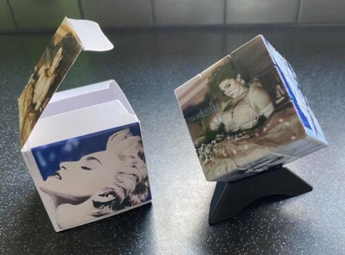 Madonna Rubiks Cube, presentation box and display plinth. Great Gift Idea?    50