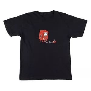 Brand New Mens Welcome x Adventure Time BMO T-shirt Black - Picture 1 of 2