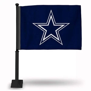 Rico Industries NFL Car Flag Double Sided Car Accessory Dallas Cowboys - Picture 1 of 3