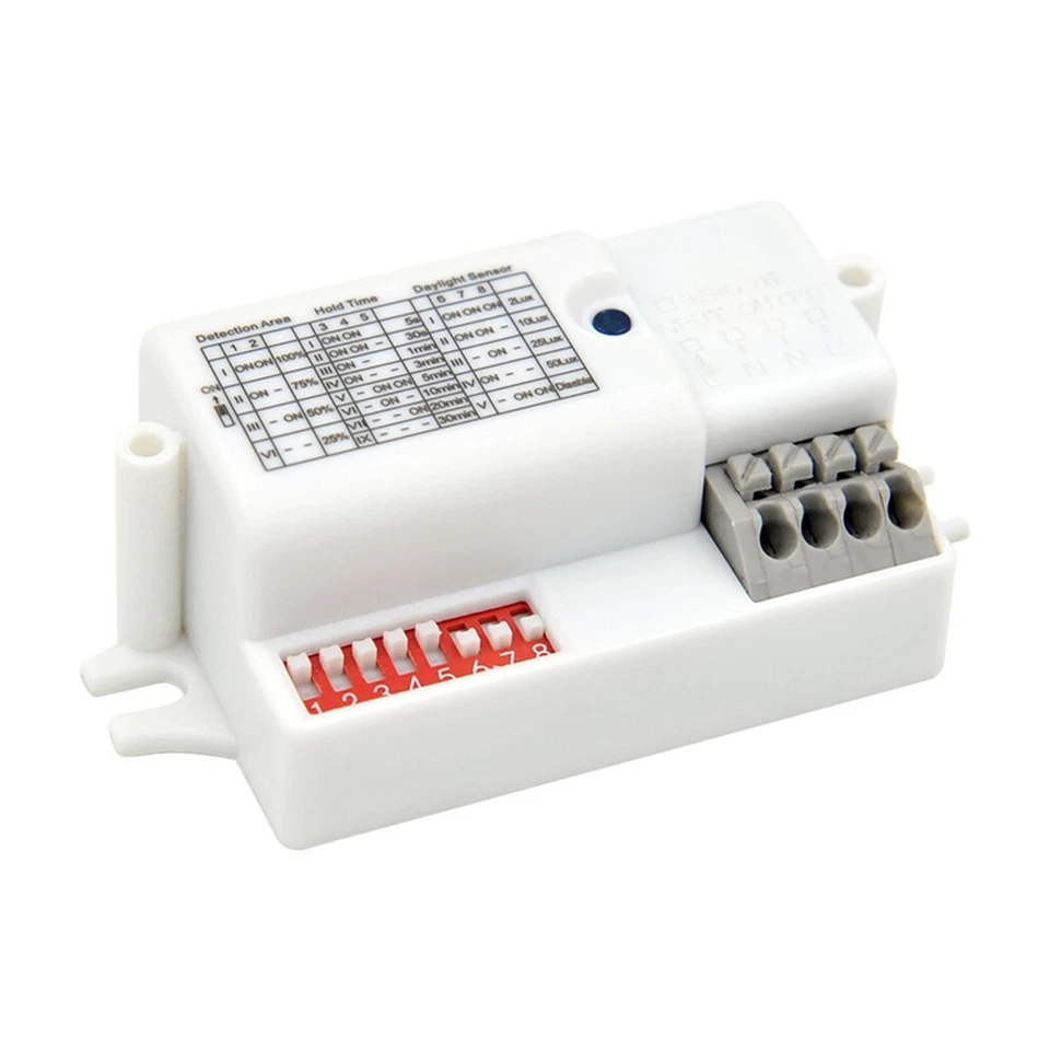 MC090SE Merrytek Mikrowellen Bewegungssensor Ein/Aus Funktion 220-240V AC Lampe - Bild 1 von 4