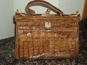 MAD de MaNe Croco Doctor Bag Rare! Exquisite Luxury! - Gorgeous! Alligator  IRV - Picture 1 of 12