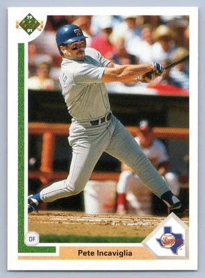 1991 Upper Deck Pete Incaviglia #453e Texas Rangers - Image 1 of 2