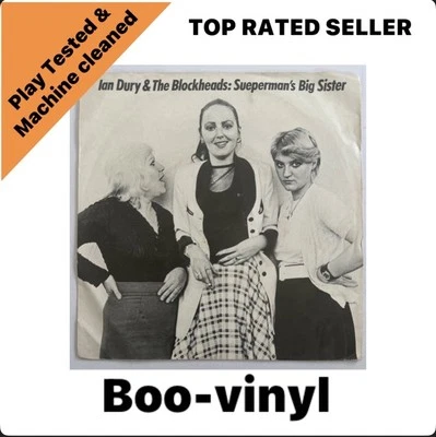 Ian Dury and the Blockheads – Superman’s Big Sister 1980 7” Dutch  Issue EX / VG - Image 1 of 4