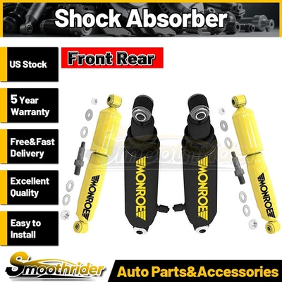 For 1975 1977 1978 GMC C25 4.1L Monroe 4pcs Front Rear Shock Absorber - Image 1 of 4