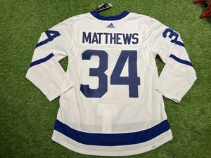 NEW Authentic Adidas Matthews Toronto Maple Leafs Away Hockey Jersey 50 - Picture 1 of 5