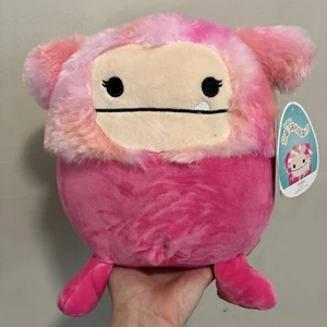 Squishmallow Kellytoy Hailey the Bigfoot 8” peluche rosa nuevo con etiquetas - Imagen 1 de 4