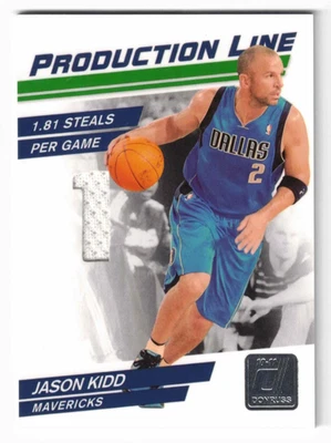 2010-11 Donruss Production Line Jersey #81 Jason Kidd - #’d 032 / 399 - Image 1 of 2
