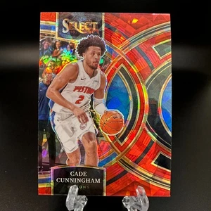 2023-24 Panini Select Premier Red Cracked Ice Prizm Cade Cunningham #175 Pistons - Picture 1 of 2