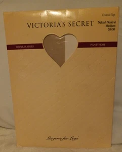VICTORIA’S SECRET PANTYHOSE Women's SZ M Naked Neutral Control Top PANTYHOSE - Picture 1 of 2