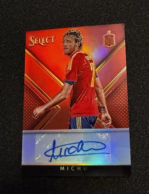 MICHU 2015-16 Select Soccer RED PRIZM AUTO #43/49 Spain Swansea City Napoli - Image 1 of 2