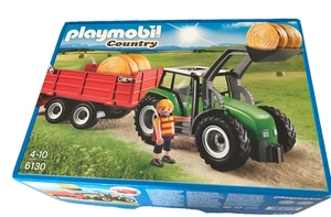 PLAYMOBIL 6130 Grand tracteur remorque balles de foin ferme country - Foto 1 di 7