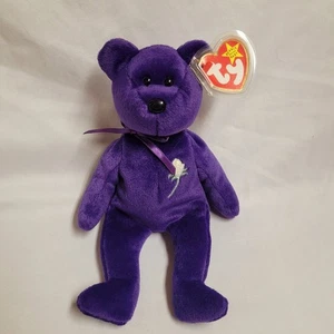 NEW! Mint! 1997 TY Beanie Babies Princess Diana Bear Rare Plush Toy Vintage - Picture 1 of 5
