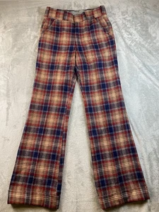 Vintage Jaymar Men’s Wool Slack Plaid 60’s 70’s Mod Ivy League Preppy 32x33.5 - Picture 1 of 12