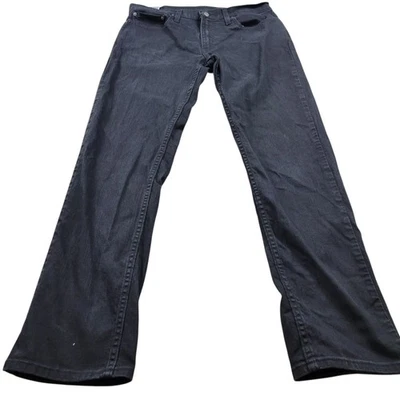 Levi's 559 Jeans Mens 33x32.5 Tag 33x34 Black Dark Wash Relaxed Straight Leg - Image 1 of 4