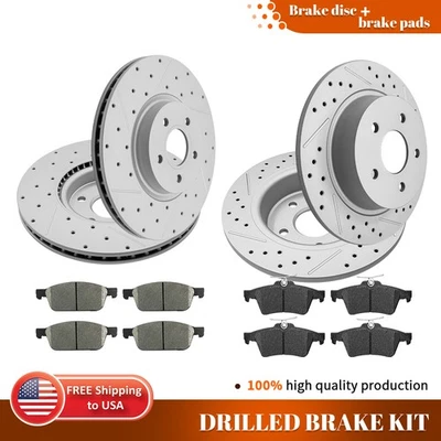 前后钻转子陶瓷垫适用于福特 Escape Transit Connect 2014 - 2018 — 第 1/4 张图片