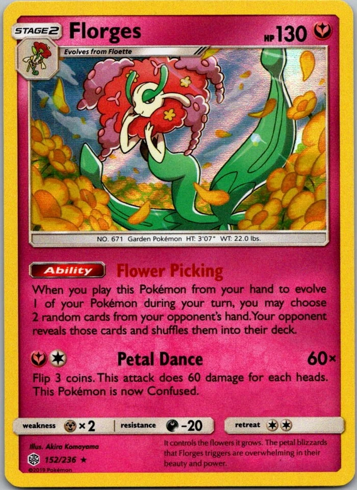 Florges Holo Rare SM - Cosmic Eclipse 152/236 NM - Image 1 of 2