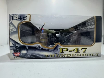 Motor Max 76316 1:48 P-47 Thunderbolt Die Cast modelo y soporte nuevo en caja Foto 1 de 4