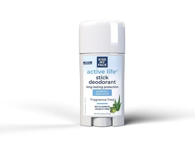 Kiss My Face Active Life Stick desodorante sem fragrância 2,4 oz stick - Imagem 1 de 1