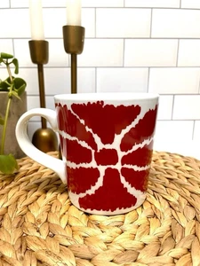 Crate & Barrel 2013 Red Bow Holiday Coffee Mug | Christmas Ceramic Mug EC - Picture 1 of 7