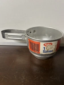 Vintage Foley 1 Tasse Sieb Aluminium mit Original Etikett - Bild 1 von 4