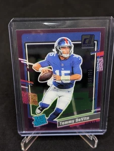 2023 Panini Clearly Donruss, Tommy DeVito, #099/199, "Rated Rookie Purple" - Bild 1 von 3