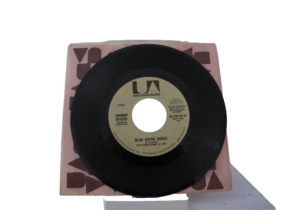 45 RECORD - JOHNNY RIVERS - BLUE SUEDE SHOES - Image 1 of 1