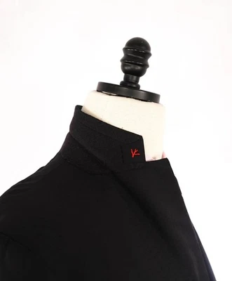 $4,000 ISAIA Solid Black "AQUASPIDER 160'S" Wool Suit 42S - Image 1 of 4