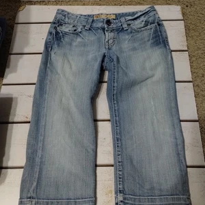 Vintage Y2K BKE denim capri jeans size 26 Low Rise - Picture 1 of 6