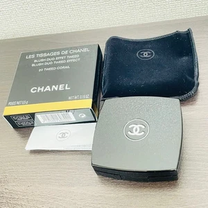 CHANEL Les Tissages de Chanel #20 Tweed Coral (5.5g / 0.19oz) Blush Duo Tweed - Picture 1 of 7