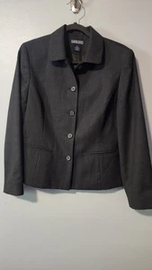 Lands' End Damen Wollblazer Größe 10 Reg Anthrazit - Bild 1 von 6