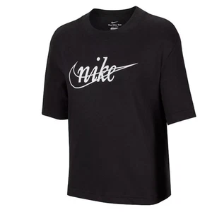 NIKE Girls' Nike is a Girl BOXY TEE Black/White Size: Small - Picture 1 of 1