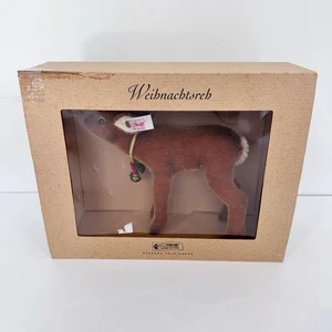 Raro Vintage Steiff 18cm Navidad Reno Mohair Edición Limitada #203/3000 “2001” - Imagen 1 de 17
